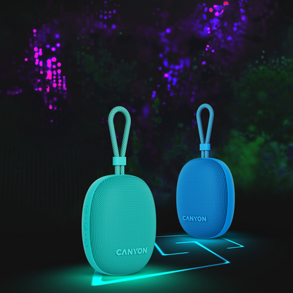 Głośnik Bluetooth przenośny 5W IPX7 TWS Canyon OnMove 12 niebieski