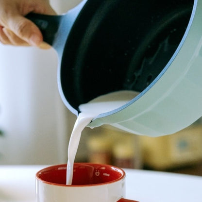 Rondel emaliowany 1,8l ze szklaną pokrywą Buydeem CP141 Pastelowy Zielony