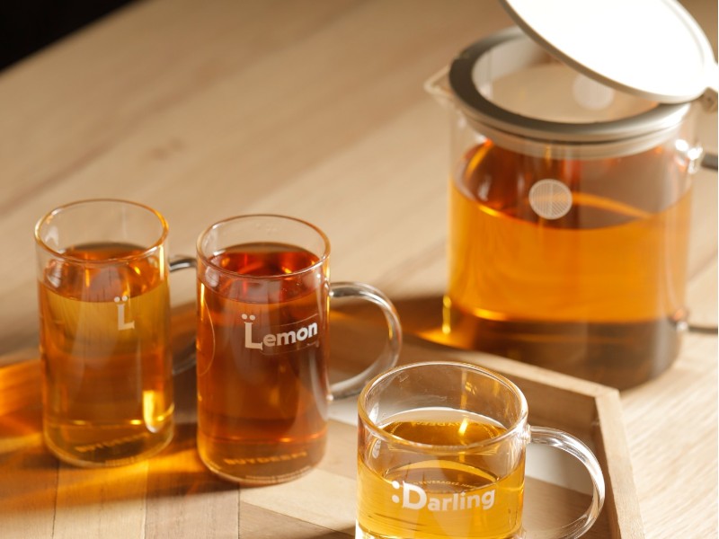 Szklany dzbanek z zaparzaczem Buydeem CD2001 500 ml do herbaty