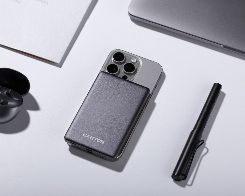 Powerbank Magsafe 5000 mAh PD 20W slim Canyon OnPower 505 Graphit