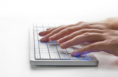 Klawiatura dotykowa CLEVETURA CLVX 1 RGB MacOS Windows Linux Biała