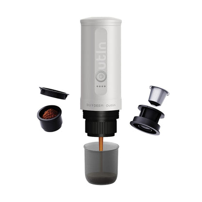 Przenośny ekspres do kawy OutIn Nano x Buydeem Perłowy Biały