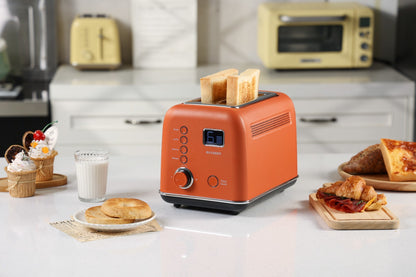 Toster Buydeem DT730E Automatyczny 9 stopni 900W Retro Czerwony