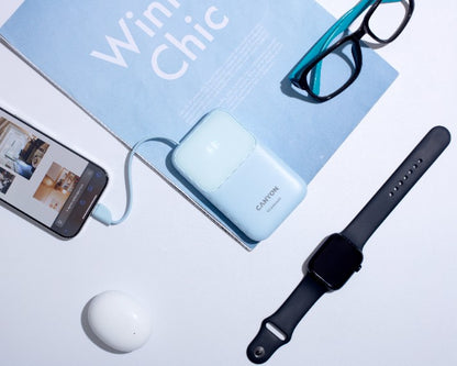 Powerbank 10000 mAh PD 22.5W mit Kabel Canyon OnPower 101 blau