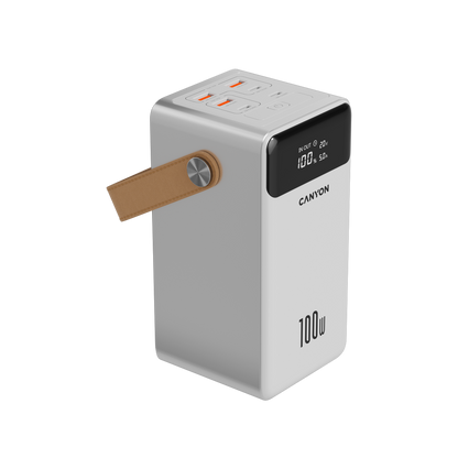 Powerbank 60000 mAh PD 100W Aluminium Canyon OnPower 610 Weiß