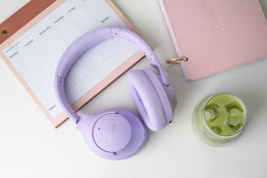 Słuchawki nauszne bezprzewodowe ANC Canyon OnRiff 10 fioletowy