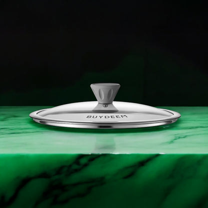 Patelnia aluminiowa Buydeem CP151 z powłoką nieprzywierającą 25 cm Żółta